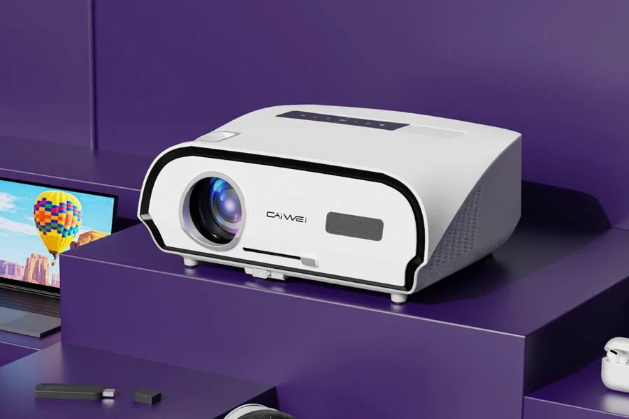 home theater with speakers